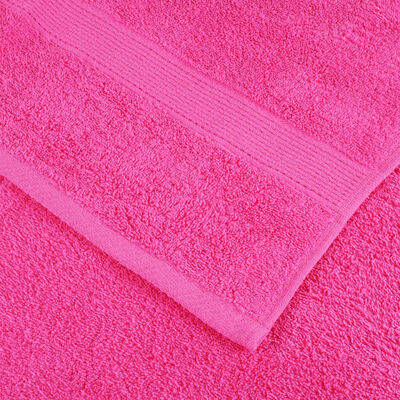 vidaXL Toallas premium SOLUND 10 unidades rosa 100x200 cm 600 gsm