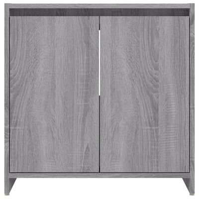 vidaXL Armario de baño madera contrachapada gris Sonoma 60x33x61 cm