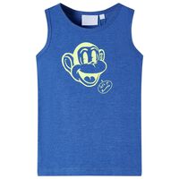 Camiseta de tirantes infantil azul mélange 92