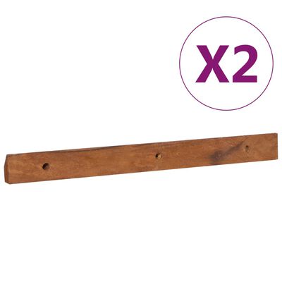 vidaXL Mueble de TV de pared madera maciza de teca 135x30x30 cm