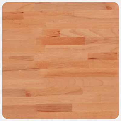 vidaXL Tablero de mesa cuadrado de madera maciza de haya 40x40x1,5 cm