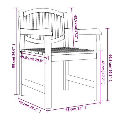 vidaXL Juego de comedor para jardín 3 pzas madera maciza de teca