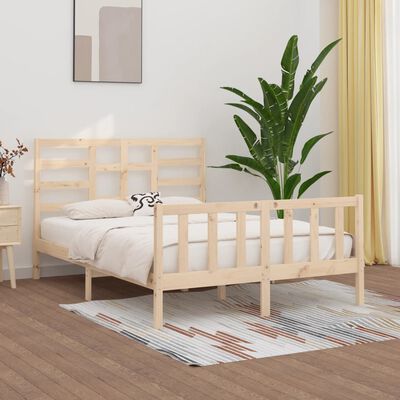 vidaXL Estructura de cama madera maciza 150x200 cm