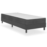 vidaXL Cama box spring tela gris 80x200 cm