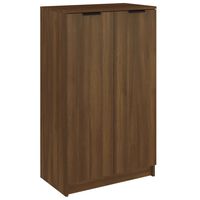 vidaXL Mueble zapatero madera contrachapada marrón roble 59x35x100 cm