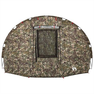 vidaXL Tienda de pesca para 5 personas impermeable camuflaje