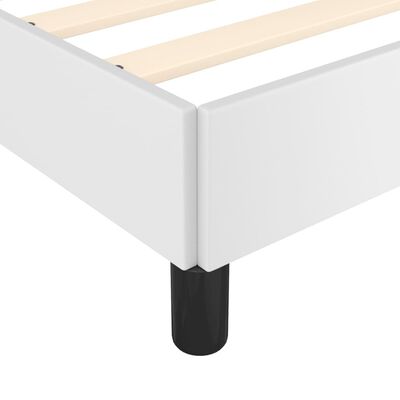 vidaXL Estructura de cama con cabecero sin colchón blanco 200x200 cm