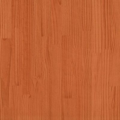 vidaXL Cama sin colchón madera maciza de pino marrón cera 100x200 cm