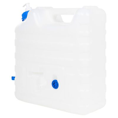 vidaXL Garrafa de agua con grifo y dispensador de jabón plástico 15 l