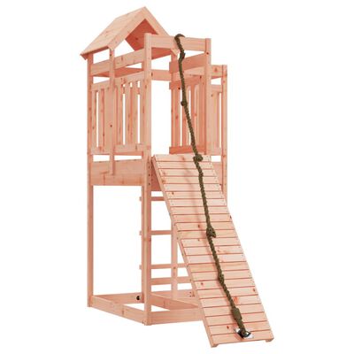 vidaXL Casita infantil con pared de escalada madera abeto Douglas