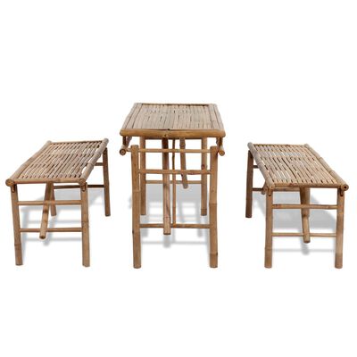 Mesa de bambú grande alta calidad plegable mobiliario mesa de