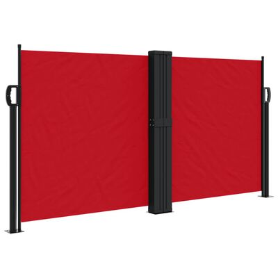 vidaXL Toldo lateral retráctil rojo 120x600 cm