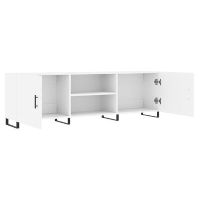 vidaXL Mueble para TV madera de ingeniería blanco 150x30x50 cm