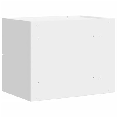 vidaXL Mesita de noche de pared blanco 45x30x35 cm