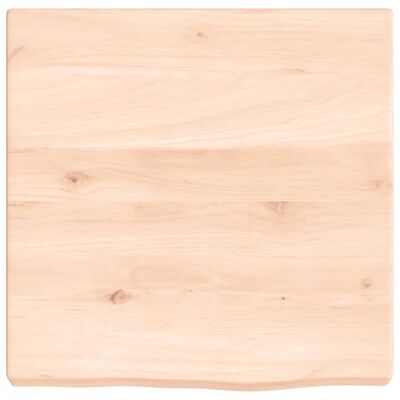 vidaXL Encimera de baño madera maciza sin tratar 40x40x(2-4) cm