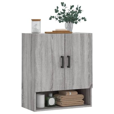 vidaXL Armario de pared madera de ingeniería gris Sonoma 60x31x70 cm