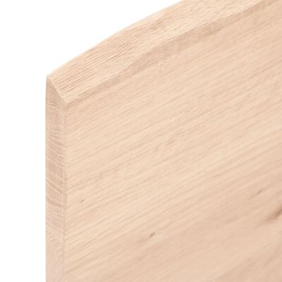 vidaXL Estante de pared madera maciza de roble sin tratar 60x50x2 cm