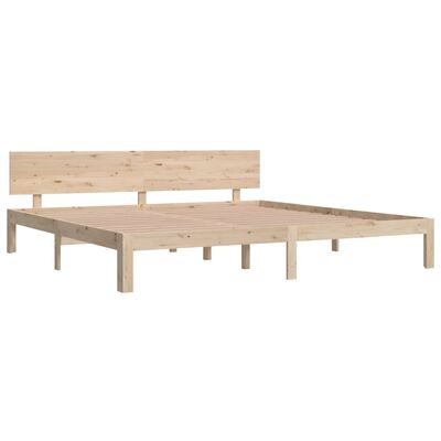 vidaXL Estructura de cama sin colchón madera maciza de pino 200x200 cm