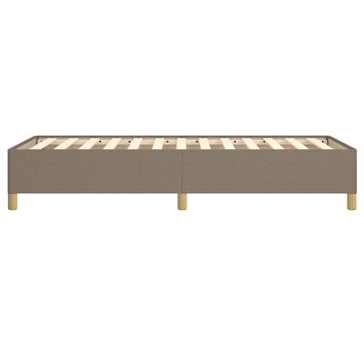 vidaXL Estructura de cama sin colchón tela gris taupe 90x190 cm