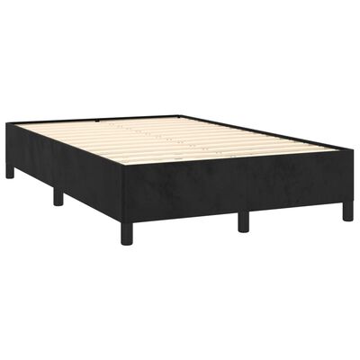 vidaXL Estructura de cama sin colchón terciopelo negro 120x200 cm