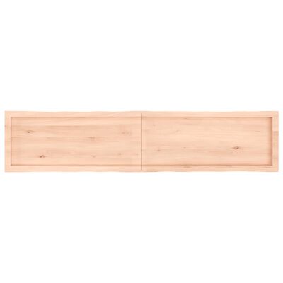 vidaXL Tablero de mesa madera maciza borde natural 180x40x(2-6) cm