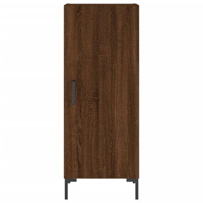 vidaXL Aparador alto madera contrachapada roble marrón 34,5x34x180 cm