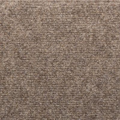 vidaXL Alfombrilla autoadhesiva de escalera 5 uds 65x21x4 cm crema