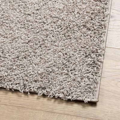 vidaXL Alfombra peluda de pelo largo moderna PAMPLONA beige 200x200 cm