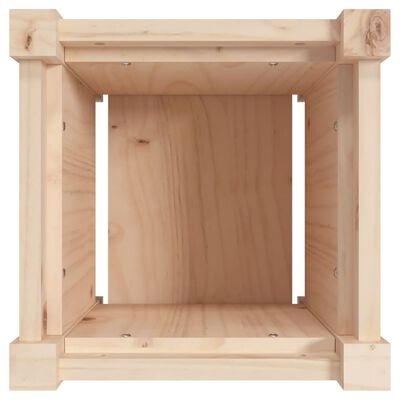 vidaXL Jardinera madera maciza de pino 31x31x31 cm