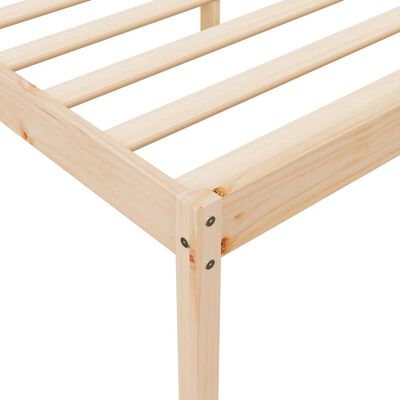 vidaXL Cama para personas mayores madera maciza pino 120x190 cm