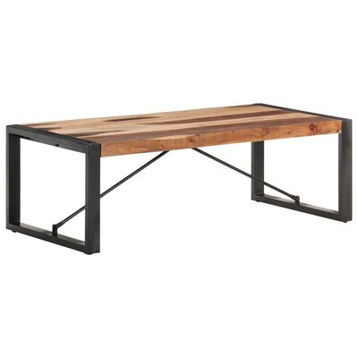 vidaXL Mesa de centro de madera maciza 120x60x40 cm