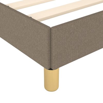 vidaXL Estructura de cama sin colchón tela gris taupe 120x200 cm