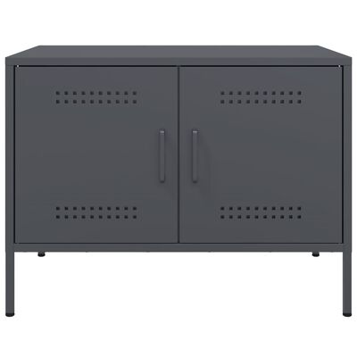 vidaXL Mueble de TV acero gris antracita 68x39x50,5 cm