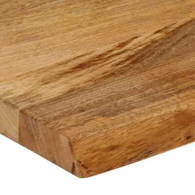 vidaXL Tablero de mesa borde natural madera maciza mango 60x40x3,8 cm