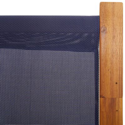 vidaXL Biombo divisor de 3 paneles azul oscuro 210x180 cm