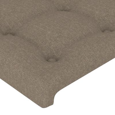 vidaXL Cabecero de tela gris taupe 100x5x78/88 cm