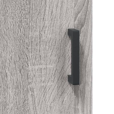 vidaXL Armarios de pared 2 uds madera de ingeniería gris Sonoma