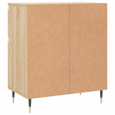 vidaXL Aparador de madera contrachapada roble Sonoma 60x35x70 cm