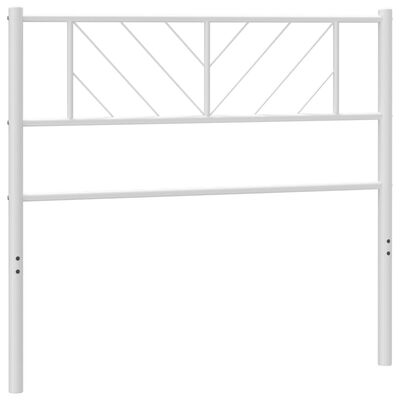 vidaXL Cabecero de metal blanco 107 cm