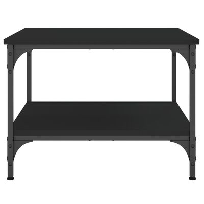 vidaXL Mesa de centro madera de ingeniería negro 55x55x40 cm