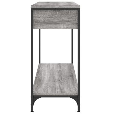 vidaXL Mesa consola madera de ingeniería gris Sonoma 100x34,5x75 cm