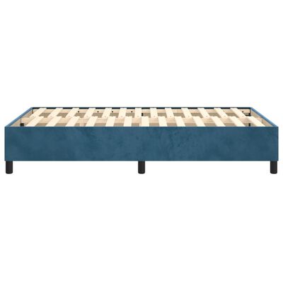 vidaXL Estructura de cama de terciopelo azul 120x200 cm