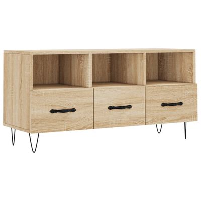 vidaXL Mueble de TV madera de ingeniería roble Sonoma 102x36x50 cm