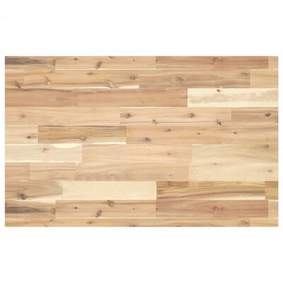 vidaXL Encimera tocador baño madera acacia sin tratar 140x50x4 cm