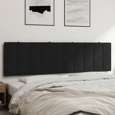 vidaXL Cabecero de cama acolchado terciopelo negro 180 cm