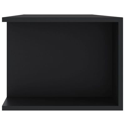 vidaXL Mueble de TV con luces LED negro 135x39x30 cm