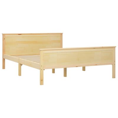 vidaXL Estructura de cama sin colchón madera maciza de pino 160x200 cm