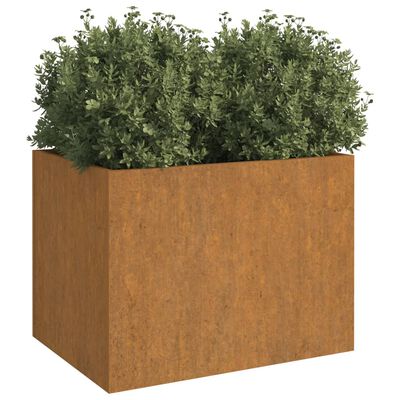 vidaXL Jardinera de acero corten 62x47x46 cm