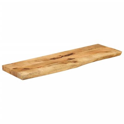 vidaXL Tablero de mesa borde natural madera maciza mango 120x30x3,8 cm