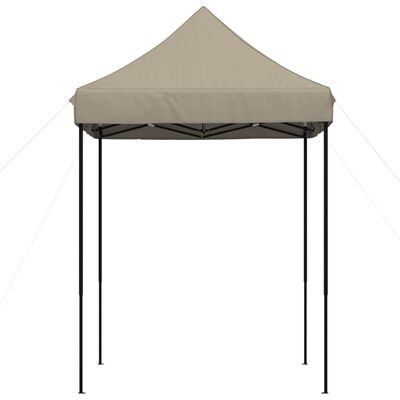 vidaXL Tienda de fiesta plegable Pop-Up taupe 200x200x306 cm